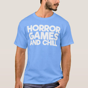 Camiseta Jogos de Terror E Amigos de Aniversário Chill