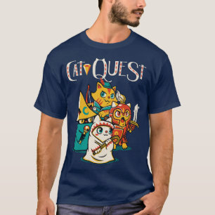 Camiseta Jogos de Vídeo do Cat Quest RPG Cats por Tobe Fons