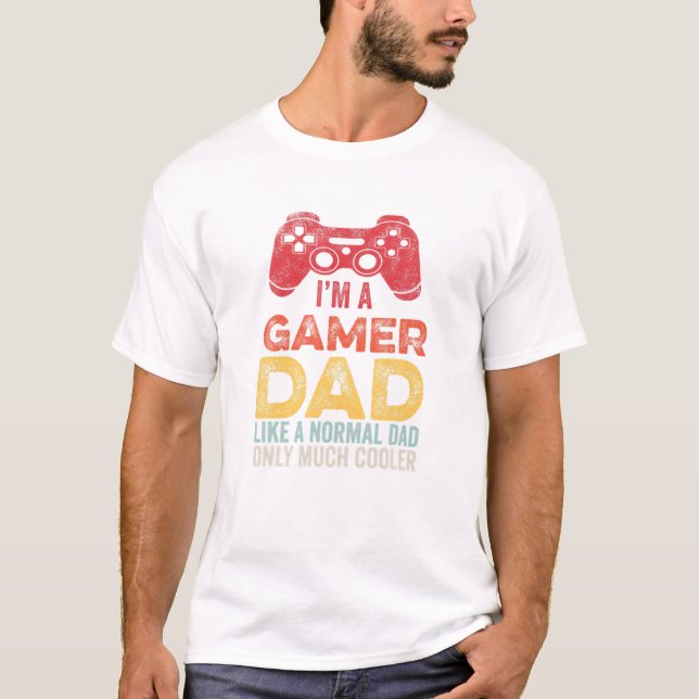 Camiseta Jogos de vídeo incríveis para o Pai (Frente)