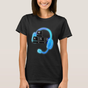 Camiseta Jogos De Vídeo Jogador De Pc