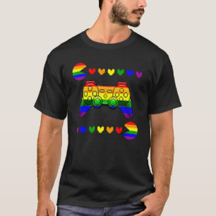 Camiseta Jogos de Vídeo Lgbt Q Ally Prim Flag Gamer 1