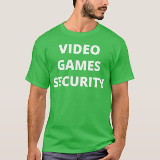 Camiseta Jogos de Vídeo Segurança Divertido Gamer Amante de
