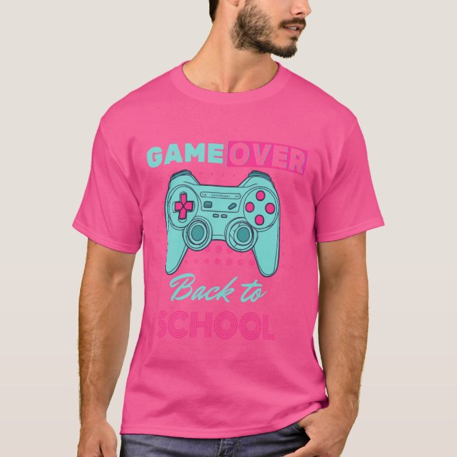 Camiseta Jogos de volta à controladora de jogos de Design d (Frente)
