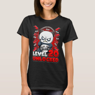 Camiseta Jogos Desbloqueados de Jogador de Aniversário do 2