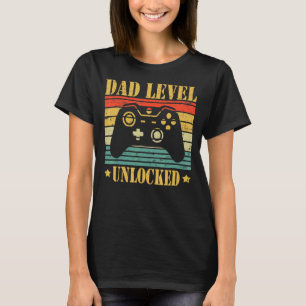 Camiseta Jogos Desbloqueados No Nível Do novo papai Levados