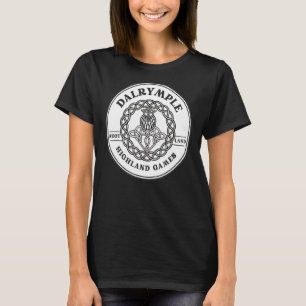Camiseta Jogos do Terreno do Tiiste Escocês Clan Dalrymple