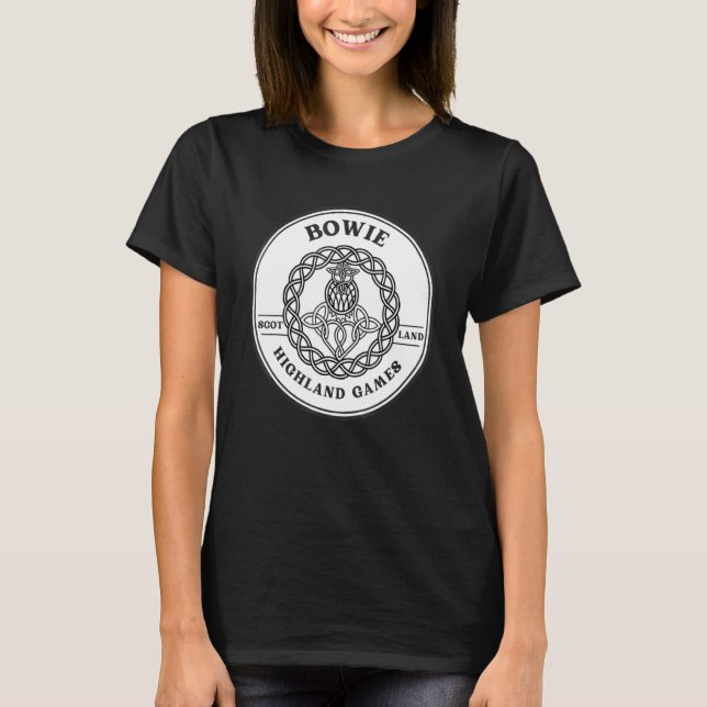 Camiseta Jogos do Tiistle Escocês do Clan Bowie (Frente)