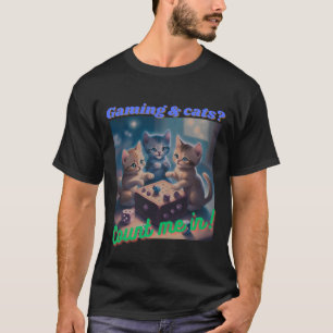 Camiseta Jogos e gatos