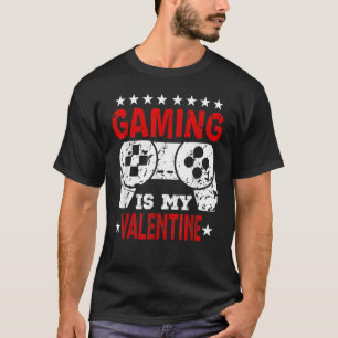 Camiseta Jogos É Meu Controlador De Vídeo De Dia Valentim G