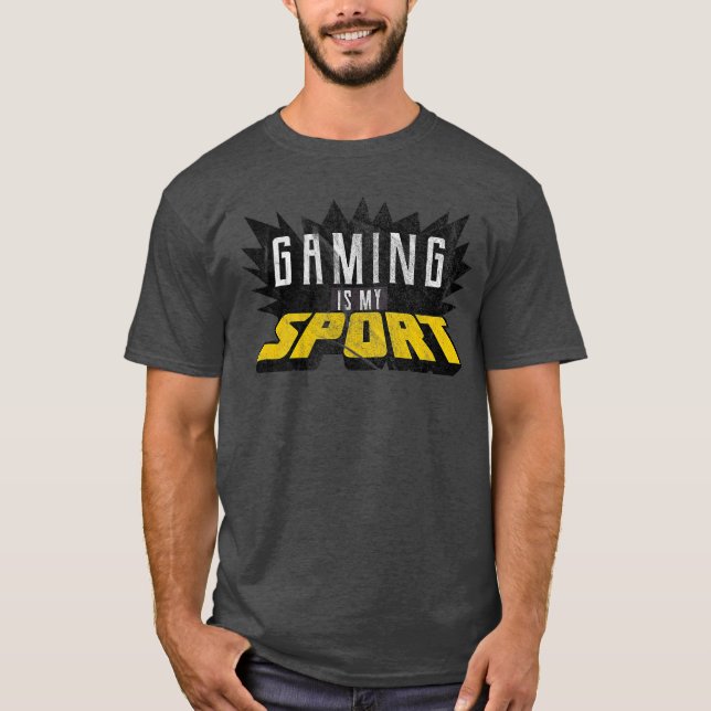 Camiseta Jogos É Meu Esporte Presente de Desenvolvedor de J (Frente)
