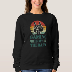 Camiseta Jogos É Minha Terapia Retro Estilo Vintage Gamer