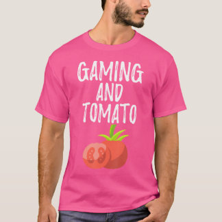 Camiseta Jogos E Tomate Para Jogador E Amante De Jardinagem