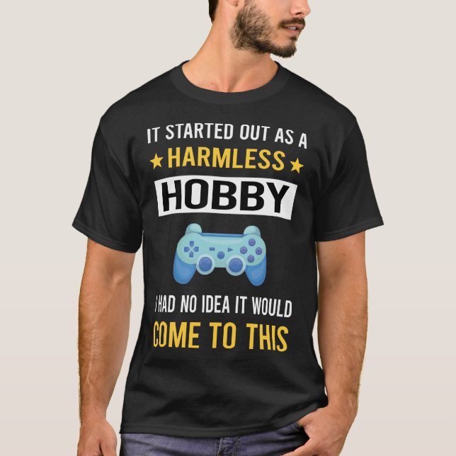 Camiseta Jogos Eletrônicos De Hobby Sem Danos (Frente)