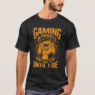 Camiseta Jogos em andamento Não fale comigo Gaming V engraç