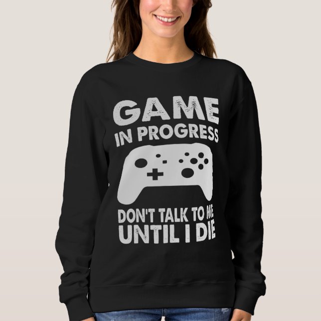 Camiseta Jogos Em Curso Não Fale Comigo Até Eu Morrer (Frente)
