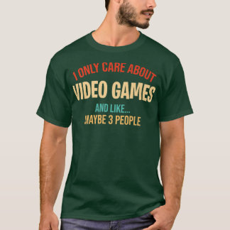 Camiseta Jogos Engraçados Para Homens Eu Só Me Preocupo Com