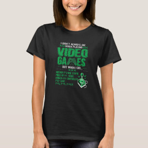 Camiseta Jogos Engraçados Para Homens Jovens Videos games G