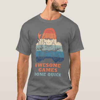 Camiseta jogos feitos com o presente de amigo rápido