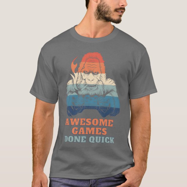Camiseta jogos feitos com o presente de amigo rápido (Frente)