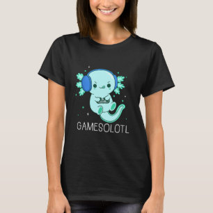 Camiseta Jogos Kawaii Axolote Axolote Gamer