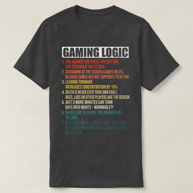 Camiseta Jogos Lógicos Engraçados Gamer Habitam Verdadeira  (Frente do Design)