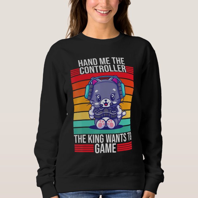 Camiseta Jogos Me Entreguem O Gamer Do Console Do Rei Do Co (Frente)
