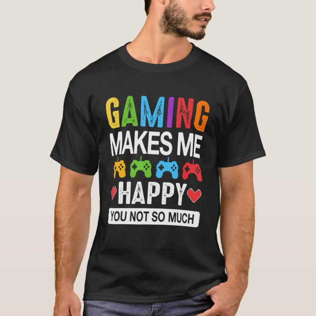 Camiseta Jogos me fazem feliz com você (Frente)