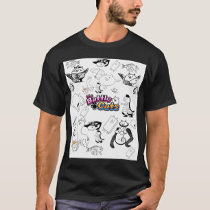 Camiseta Jogos móveis de Batalha de Felinos