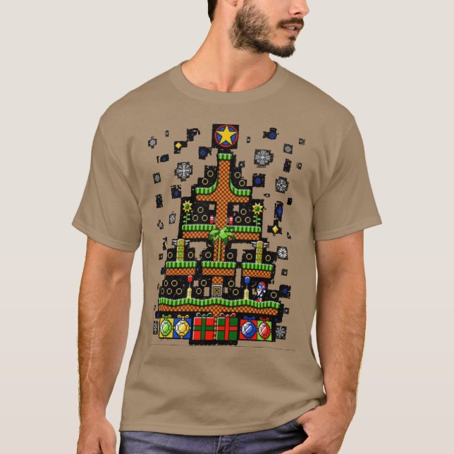Camiseta Jogos Natal Design Sonic (Frente)