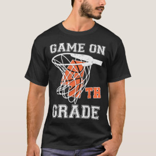 Camiseta Jogos no 4º ano de Bysketbyll no 1º dia da escola