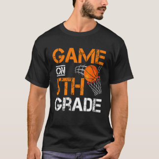 Camiseta Jogos No Basquete De Quinta Série Primeiro Dia De 