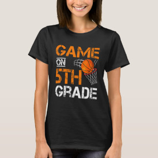 Camiseta Jogos No Basquete De Quinta Série Primeiro Dia De 