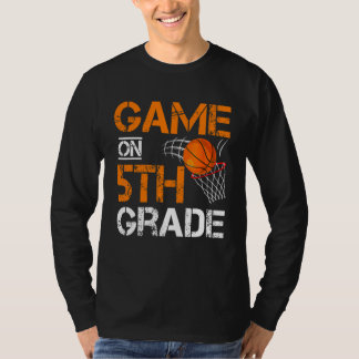 Camiseta Jogos No Quinto Ano Basquete Primeiro Dia De Escol