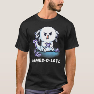 Camiseta Jogos O Lotl Lagarto de Jogos Peixe Axolote Jogo d