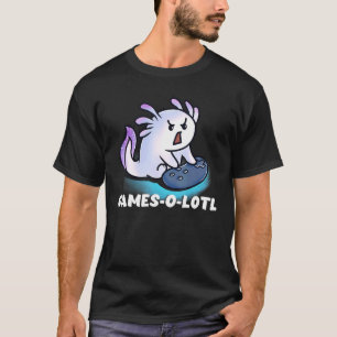 Camiseta Jogos O Lotl Lagarto de Jogos Peixe Axolote Video 