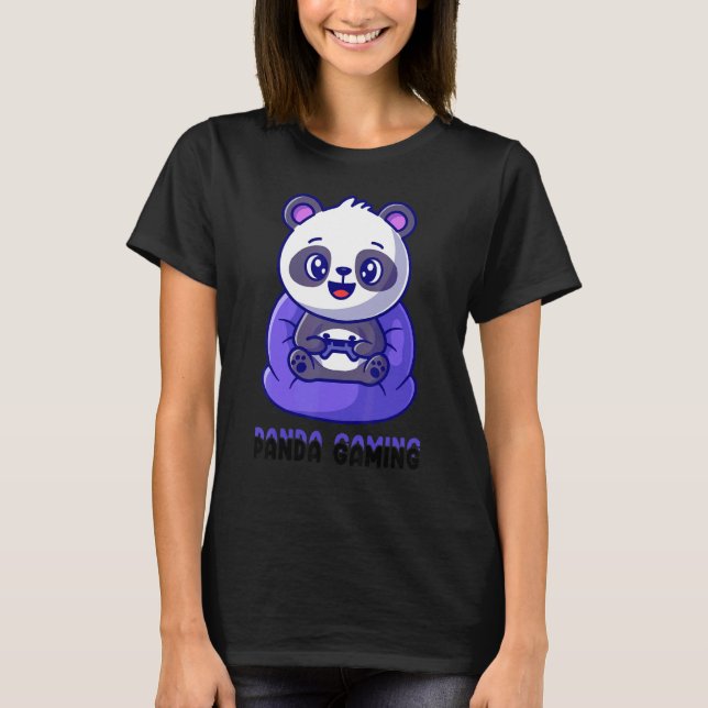 Camiseta Jogos para Panda são incríveis e bonitos presentes (Frente)