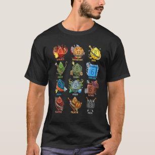 Camiseta Jogos Tabletop Função de Nerd Jogar Dice Jogo Jogo