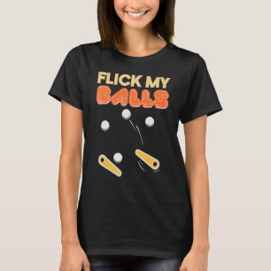 Camiseta Jogue a Arcade com Pinball Retro em Minhas Bolas