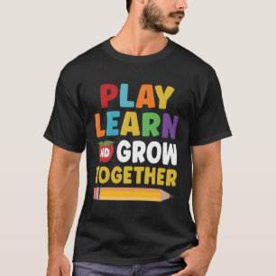Camiseta Jogue Aprender E Cresça Junto Com O Aluno De Profe
