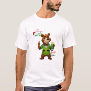 Camiseta Jogue as Palavras Urso e Urso Papais noeis de Nata