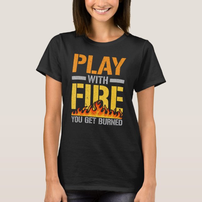 Camiseta Jogue com lança-chamas (Frente)