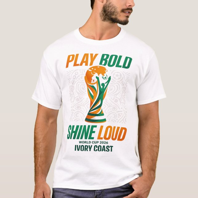 Camiseta Jogue com ousadia brilhe alto (Frente)