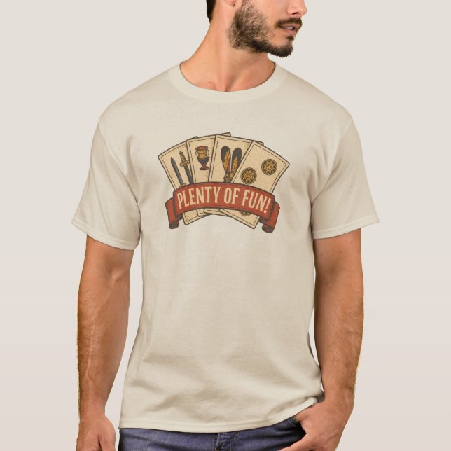 Camiseta Jogue com Paixão – Jogo de Cartas Clássico Briscol (Frente)