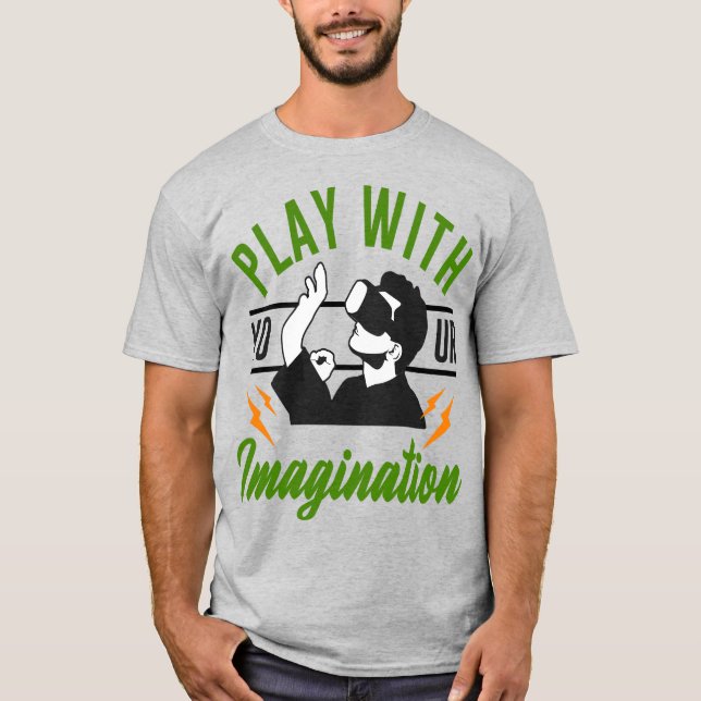 Camiseta Jogue com sua imaginação (Frente)