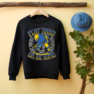 Camiseta Jogue Duro de hóquei ou vá para casa