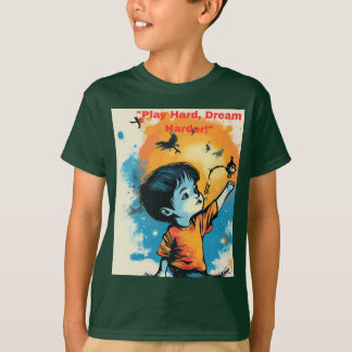 Camiseta "Jogue Duro, Sonhe Mais!"