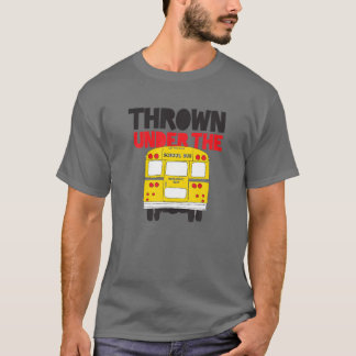 Camiseta Jogue embaixo do Design de Ônibus amarelo do ônibu