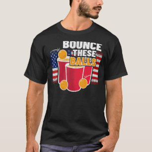 Camiseta Jogue estas bolas u2013 4th of Julio USA cerveja p