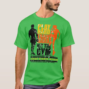 Camiseta Jogue o duro do trem do duro no ginásio