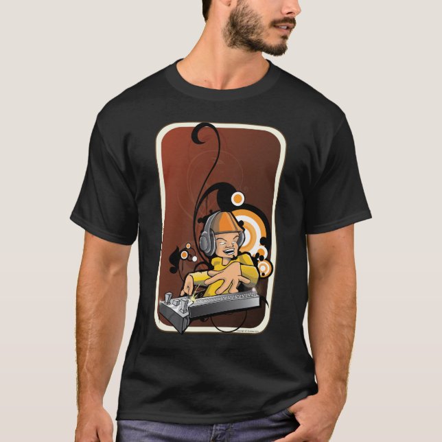 Camiseta Jogue-o toda a noite o Sr. DJ (Frente)